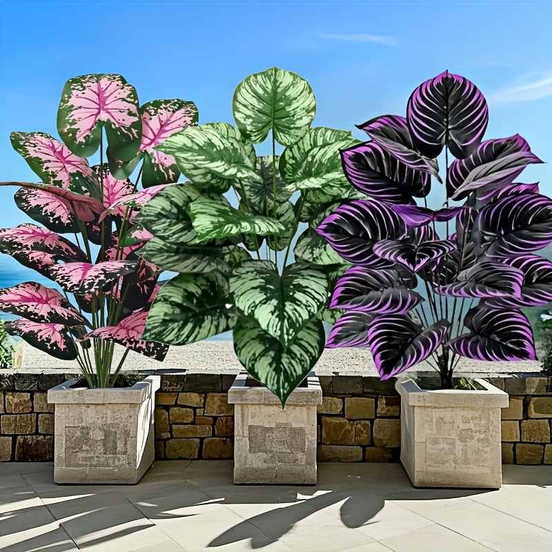 Monstera Adansonii - 3 szt. 60cm Duży Sztuczny Zielony