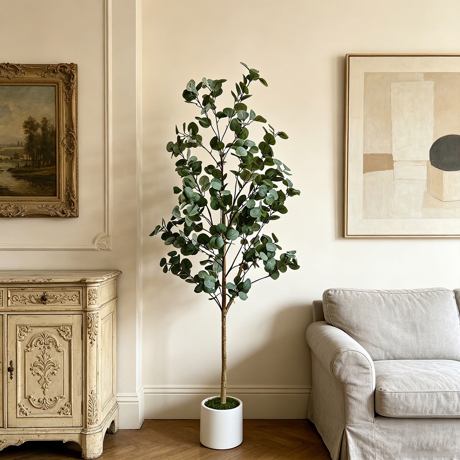 Dracaena Marginata - Sztuczna eukaliptusowa gałąź o wysokości 120-155