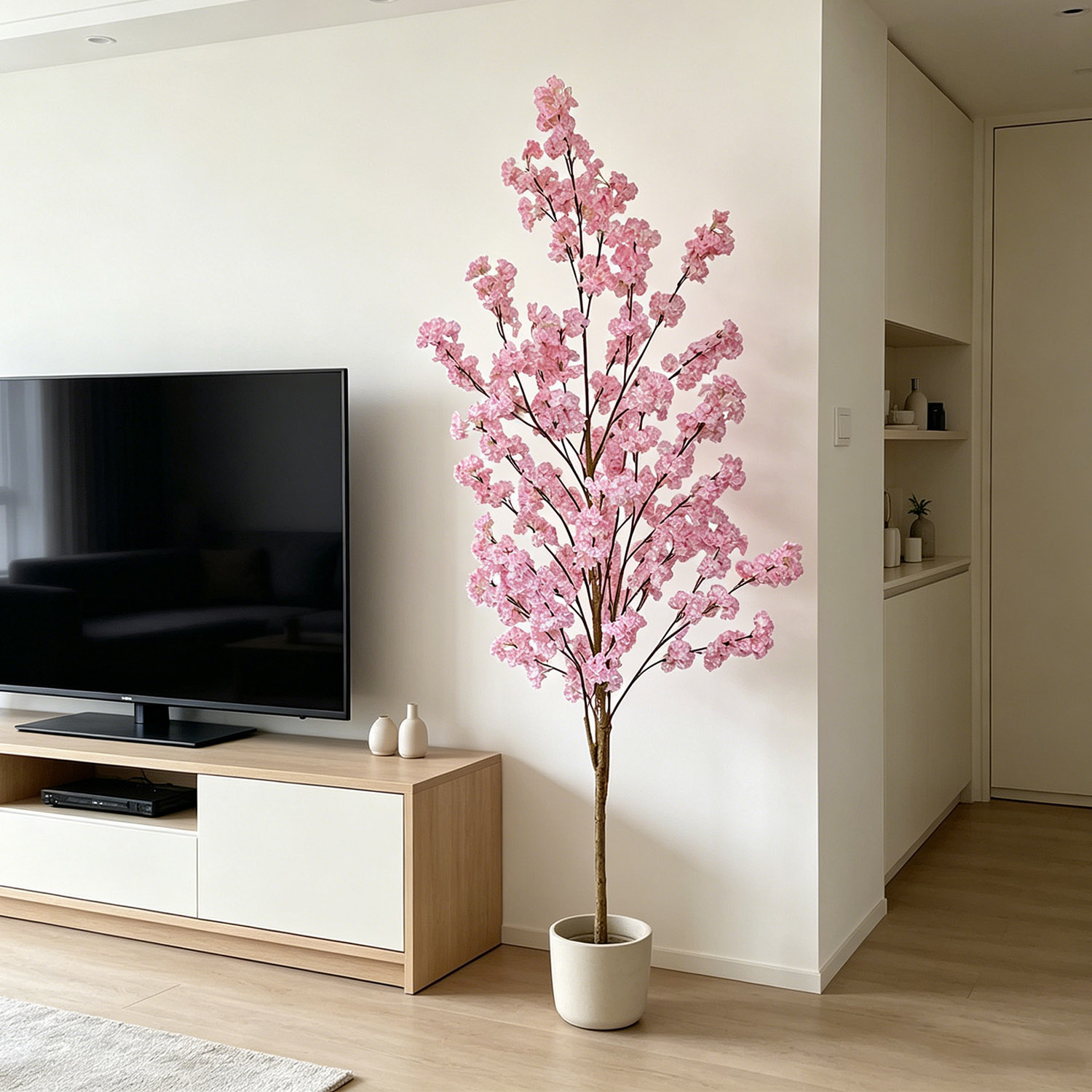 Ficus Lyrata Tree - Sztuczne kwiaty wiśni, drzewko sakura, realistyczna