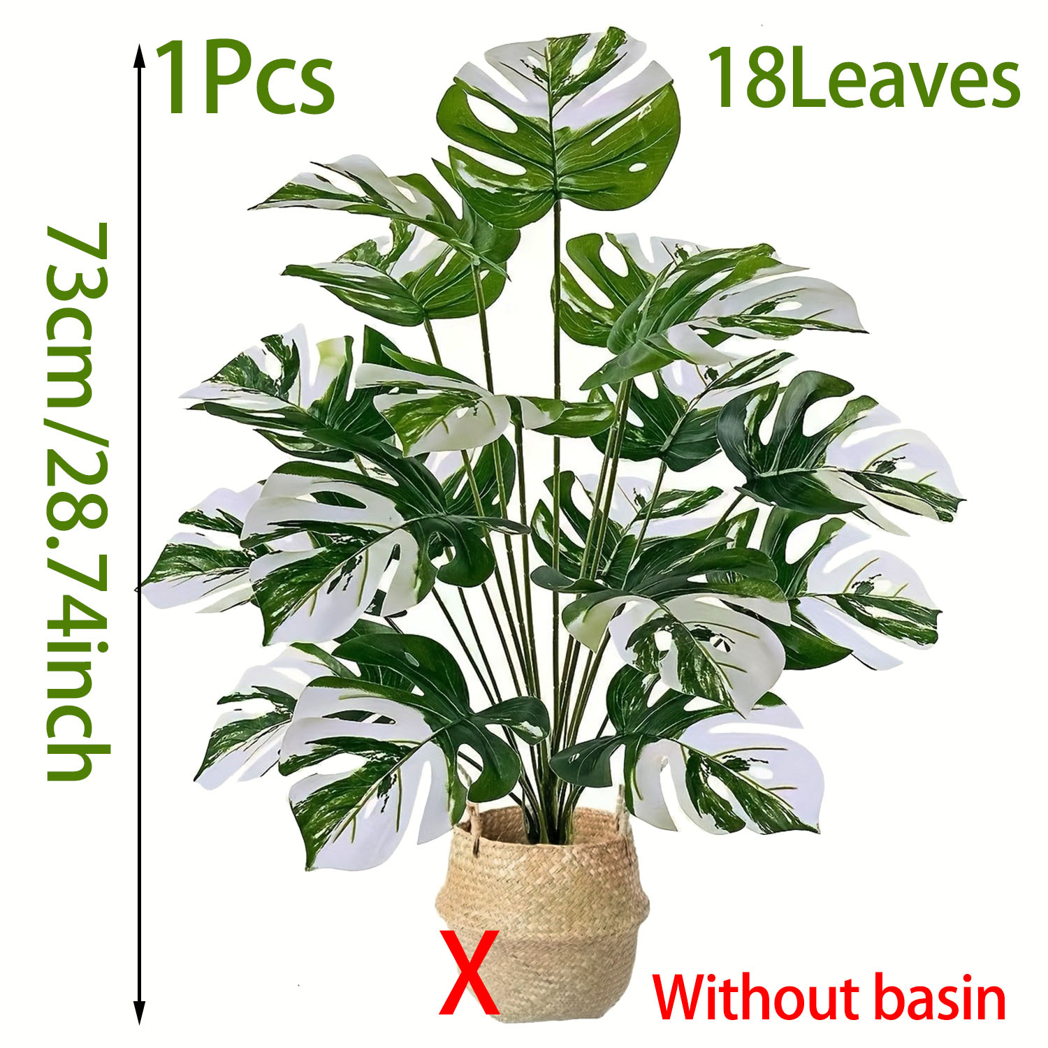 Realistyczna sztuczna roślina  – Monstera Adansonii recenzja i cena